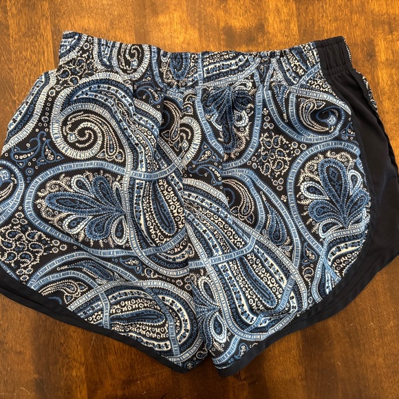 NIKE Tempo Dri-Fit Blue Paisley Running Shorts, Small - Picture 3 of 5